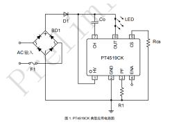  PT4519CKEHSG高 PF 高效率无频闪线性 LED 驱动哲瀚代理